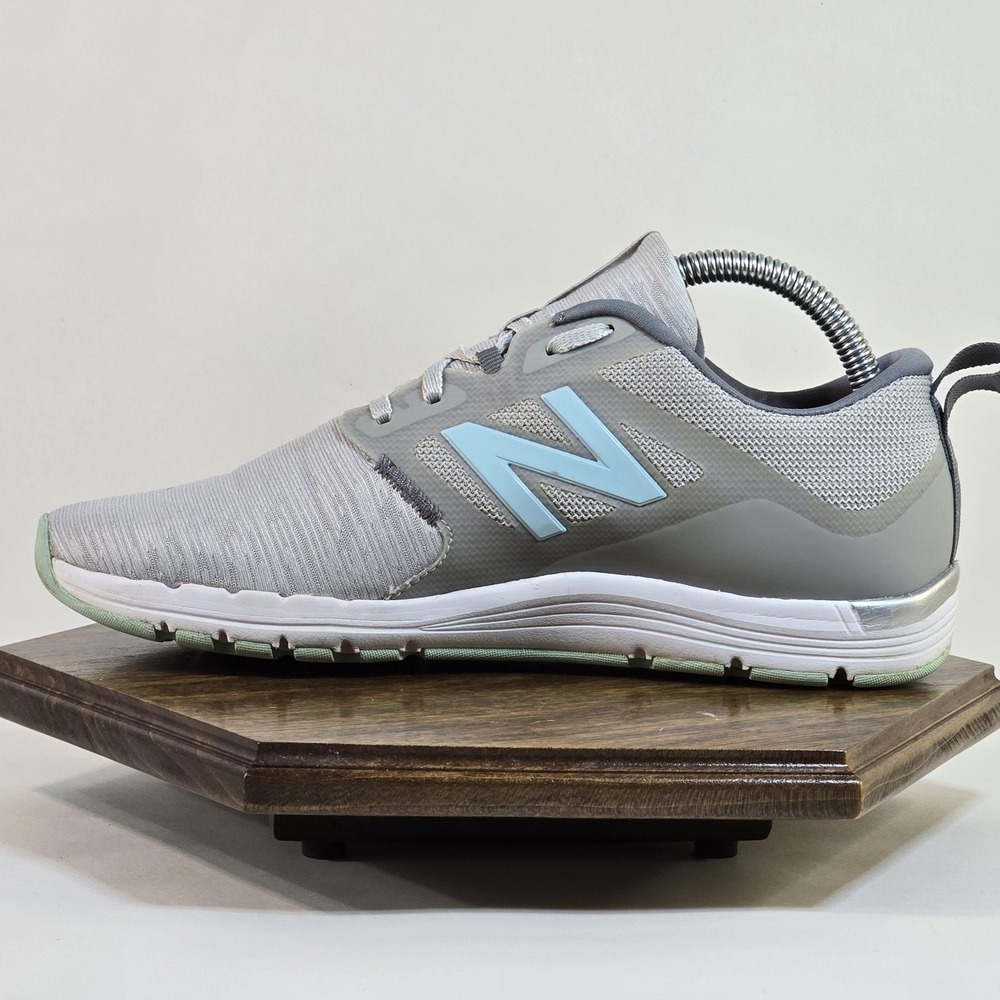 New Balance Running Shoes Womens Size 8 Gray Mint Blue WX577LG5 Cush+ Sneaker - Picture 8 of 10